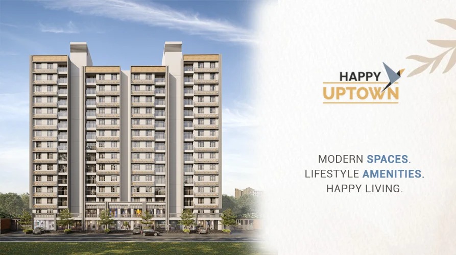 2 BHK Flats in Shela | Happy Uptown